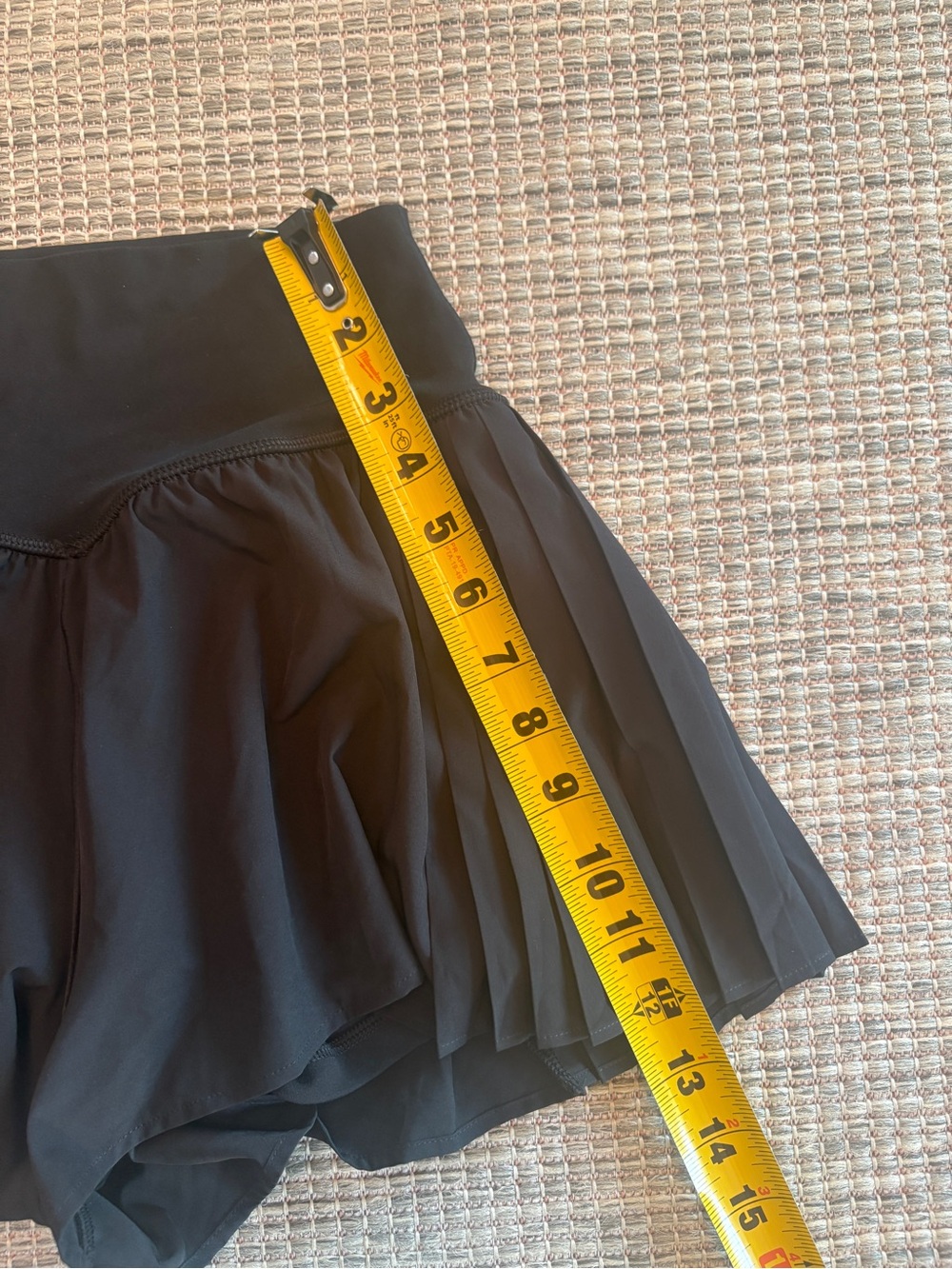 Offline by Aerie High-Waist Black Pleated Athletic Shorts - Picture 3 of 5